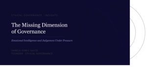 blog header image on emotional intelligence influencing judgement and decision making in governance